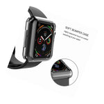 2 Pack For Apple Watch 1 2 3 4 Case Tpu Cover Screen Protector 38 42Mm 40 44Mm
