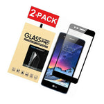 2 Pack For Lg Aristo Fortune Tempered Glass Screen Protector Full Cover