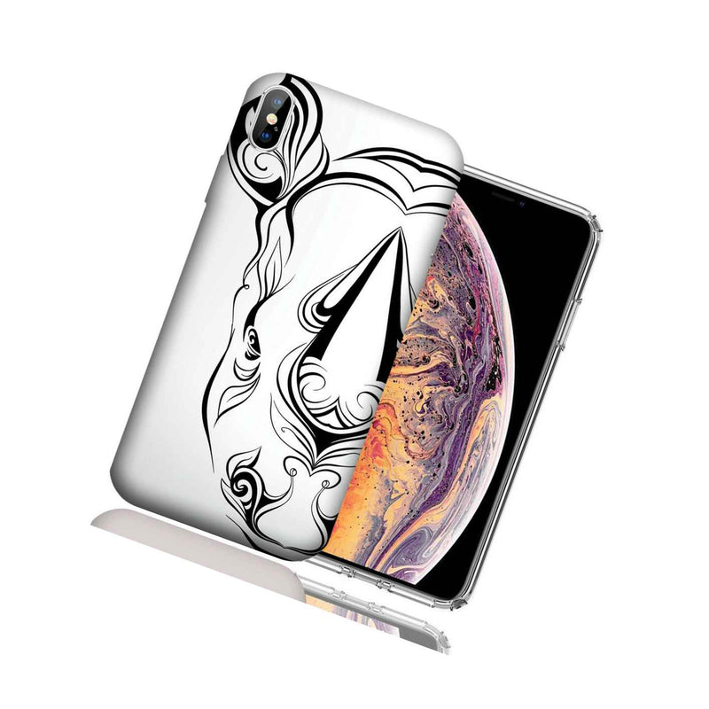 Mundaze Apple Iphone Xr Design Case Abstract White Rhino Cover