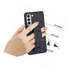 For Samsung Galaxy S21 6 2 Magnetic Foldable Hand Kickstand Black Nonslip Case