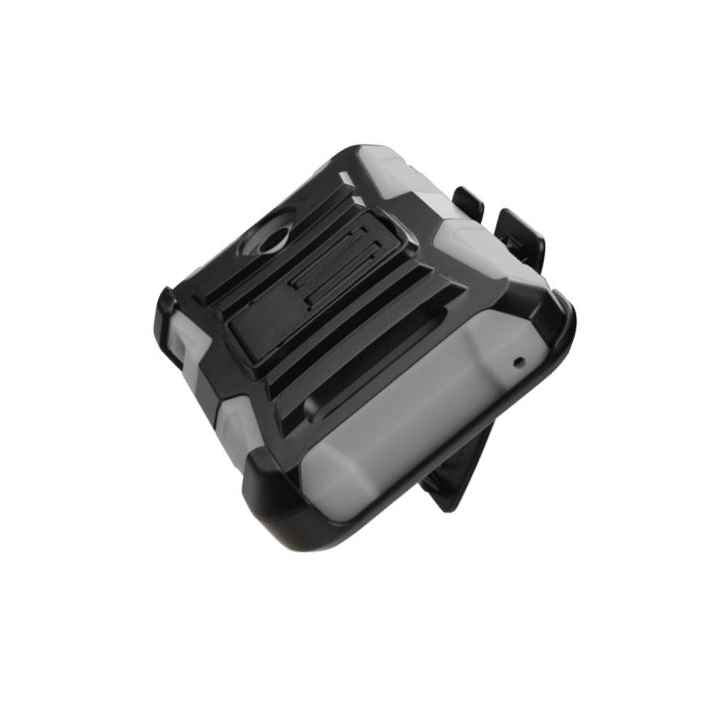 For Zte Obsidian Z820 Gray Hybrid Hard Soft Case Cover Holster Belt Clip