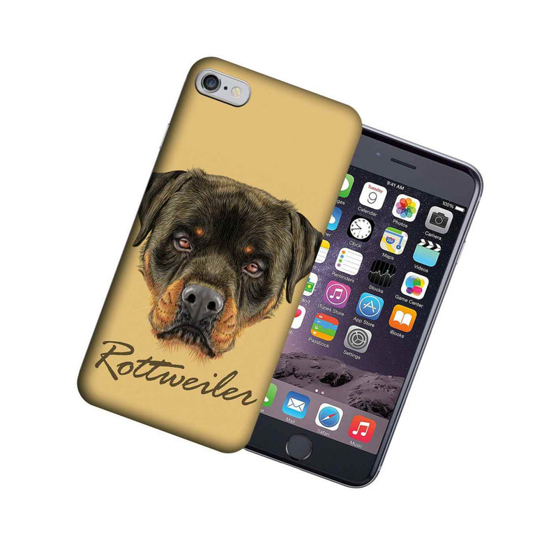 Mundaze Apple Iphone 6 Design Case Rottweiler Dog Realistic Art Cover