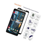 Nacodex For Google Pixel 2 Xl Full Cover Tempered Glass Screen Protector Black