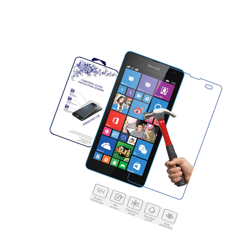 For Microsoft Nokia Lumia 535 Hdpremium Tempered Glass Screen Protector Guard