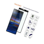 2 Pack For Sony Xperia 10 Full Cover Tempered Glass Screen Protector Black
