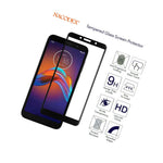Nx For Motorola Moto E6 Play Full Cover Tempered Glass Screen Protector Black