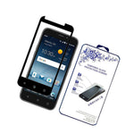 For Zte Prelude Plus 4G Lte Full Cover Tempered Glass Screen Protector Black
