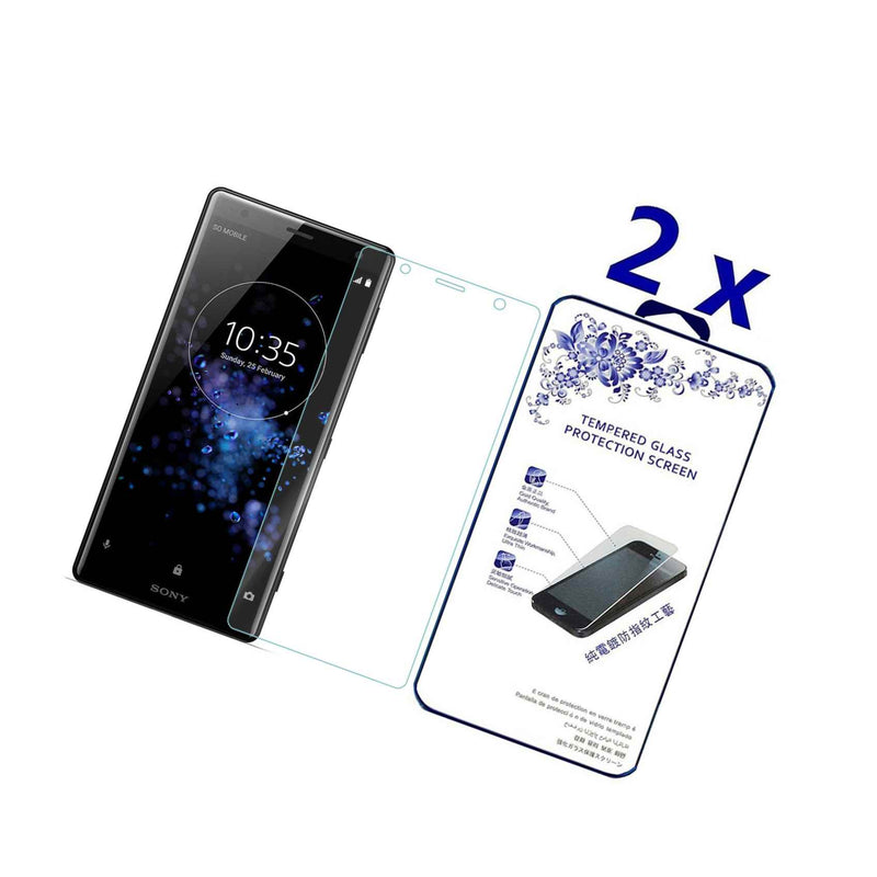 2 Pack For Sony Xperia Xz2 Premium Tempered Glass Screen Protector