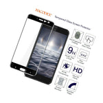 Nacodex For Htc Ocean Full Cover Tempered Glass Screen Protector Black