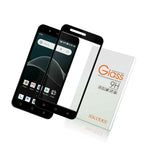 Nacodex For At T Axia Qs5509A Full Cover Tempered Glass Screen Protector Black