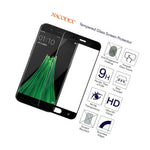 Nacodex For Oppo R11 Plus Tempered Glass Screen Protector Full Cover Black