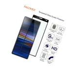 3X Nacodex For Sony Xperia 10 Full Cover Tempered Glass Screen Protector Black