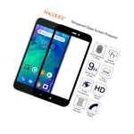Nacodex For Xiaomi Redmi Go Full Cover Tempered Glass Screen Protector Black