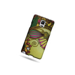 For Samsung Galaxy Note 4 Case Antique Flower Design Hard Phone Slim Cover