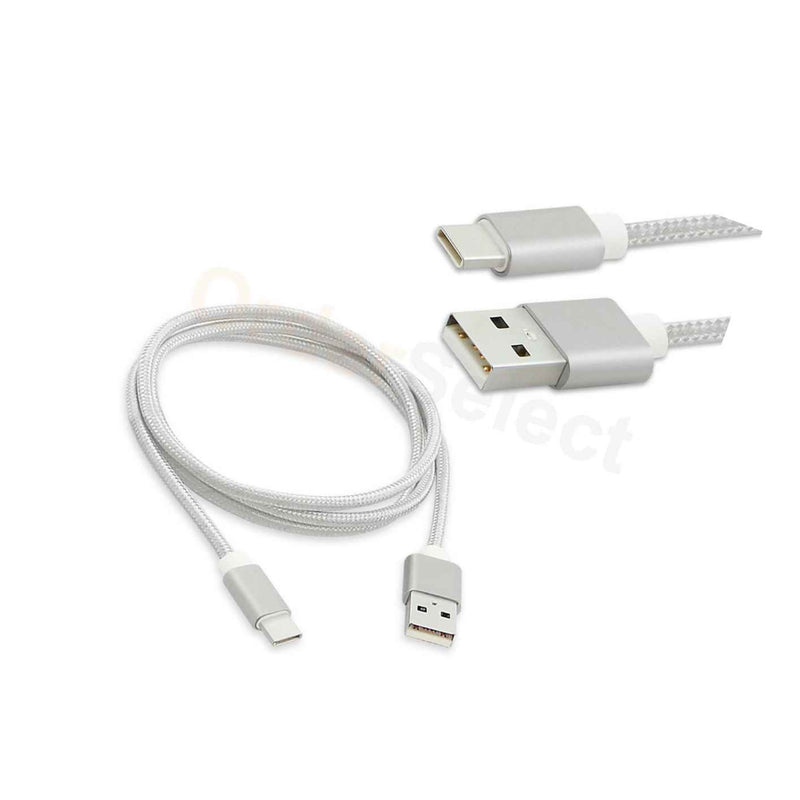 Usb Type C Nylon Braided Charger Data Sync Cable Cord For Android Cell Phone