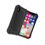 Black Tough Protective Phone Cover Heavy Duty Hard Case For Apple Iphone Xs Max