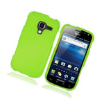 Hard Rubberized Matte Neon Green Phone Cover Case For Samsung Exhilarate I577