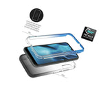 Black Blue Case For Motorola Moto E 2020 Full Body Rugged Slim Hard Phone Cover