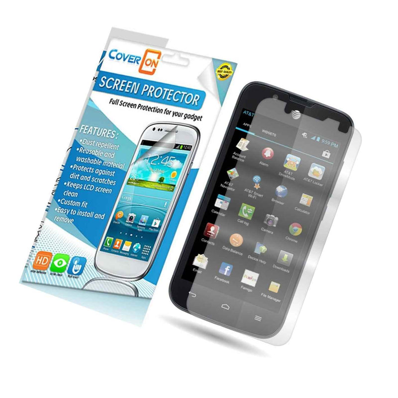 Lot 3 Pack Clear Lcd Screen Protector Cover For Huawei At T Tribute Fusion 3
