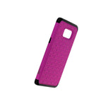 For Samsung Galaxy S6 Edge Plus Case Purple Black Hybrid Diamond Bling Cover
