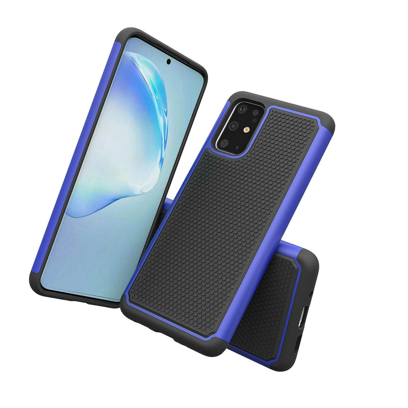 Blue Hard Case For Samsung Galaxy S20 Plus Hybrid Shockproof Slim Phone Cover