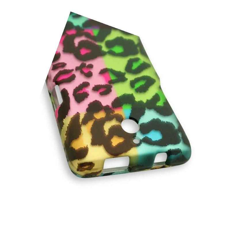 Hard Cover Protector Case For Huawei Ascend Plus H881C Colorful Leopard
