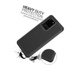 Black Hard Case For Samsung Galaxy S20 Ultra Hybrid Shockproof Slim Phone Cover