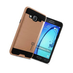 For Samsung Galaxy On5 Case Rose Gold Slim Rugged Hybrid Phone Cover