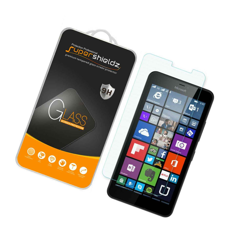 2X Supershieldz Tempered Glass Screen Protector For Microsoft Lumia 640 Xl
