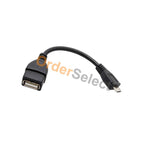 3 New Usb Micro B To A Otg Cable For Samsung Galaxy S5 S6 S7 Edge Plus Active