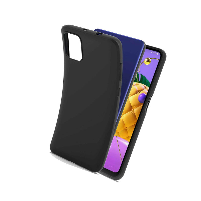 Black Case For Lg K52 K62 Q52 Flexible Slim Fit Tpu Soft Phone Cover