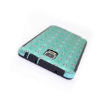 Coveron For Samsung Galaxy Note 4 Case Slim Hybrid Cover Teal Panda Dots