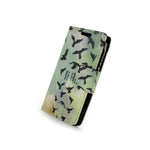 For Kyocera Hydro Wave Wallet Case Be Free Bird Design Folio Phone Pouch