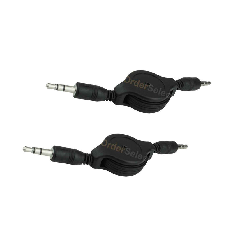 2X Retractable Aux Cable Cord For Phone Samsung Galaxy S20 S20 Plus S20 Ultra