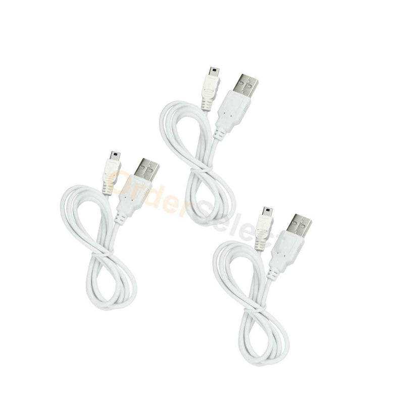 3 Pack 3Ft Mini Usb Cable Data Charging Cord W For Garmin Tomtom Ps3 Mp4 Camera