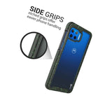 Black Trim Green Dots Heavy Duty Phone Case For Motorola Moto One 5G G 5G Plus