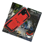 Red Protective Hybrid Cover For Apple Iphone 11 Pro Shockproof Hard Phone Case