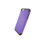 Coveron For Apple Iphone 6 Plus Case Hybrid Diamond Hard Cover Purple Black