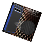Blue Black Hard Case For Samsung Galaxy S10 5G Hybrid Shockproof Phone Cover