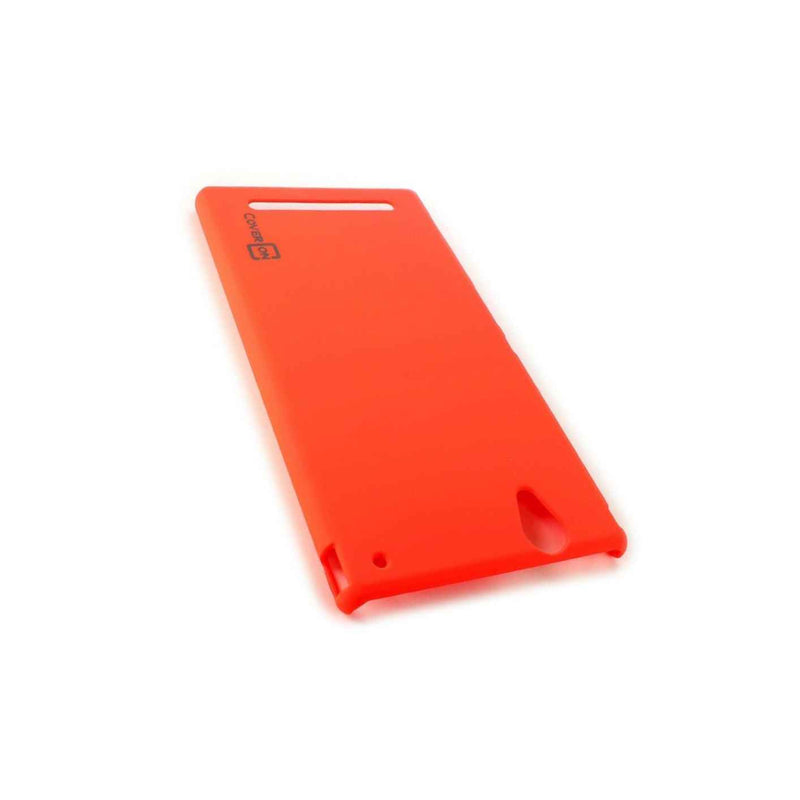 For Sony Xperia T2 Ultra Case Neon Orange Slim Plastic Hard Back Cover