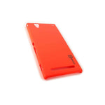 For Sony Xperia T2 Ultra Case Neon Orange Slim Plastic Hard Back Cover
