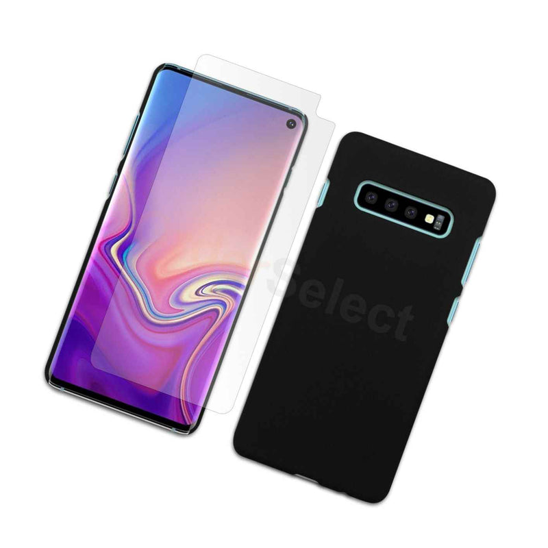 Slim Lightweight Plastic Case Black Lcd Screen Protector For Samsung Galaxy S10