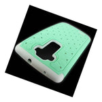 Coveron For Lg G Flex 2 Case Hybrid Diamond Hard Teal White Phone Cover