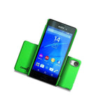 For Sony Xperia M4 Aqua Hard Case Slim Matte Back Phone Cover Lime Green