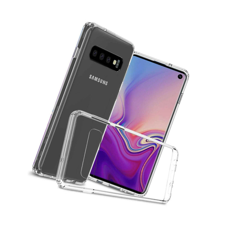 Clear Hybrid Tpu Bumper Hard Back Phone Cover Case For Samsung Galaxy S10
