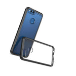 Clear W Black Rim Hybrid Slim Cover Phone Case For Huawei Honor 7X Mate Se