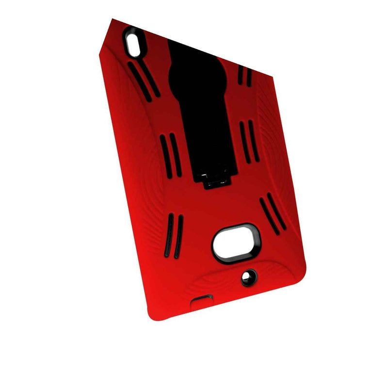 Red Silicone Hard Black Plastic Dual Layer Hybrid Phone Case For Nokia Lumia 929
