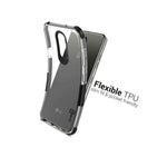 For Lg Aristo 4 Plus Prime 2 Case Clear Black Trim Tpu Soft Slim Fit Phone Cover