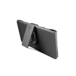 For Sony Xperia T2 Ultra Case Gray Black Holster Hybrid Combo Phone Cover
