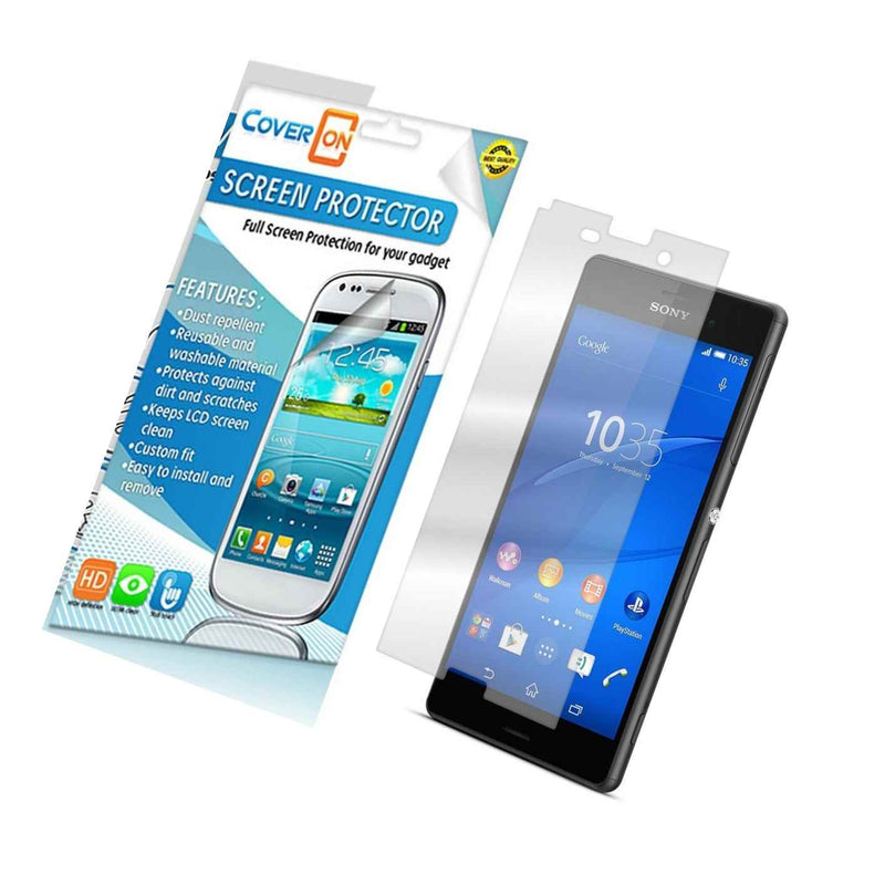 For Sony Xperia Z3 Screen Protector 3 Pack Clear Lcd Cover Guard